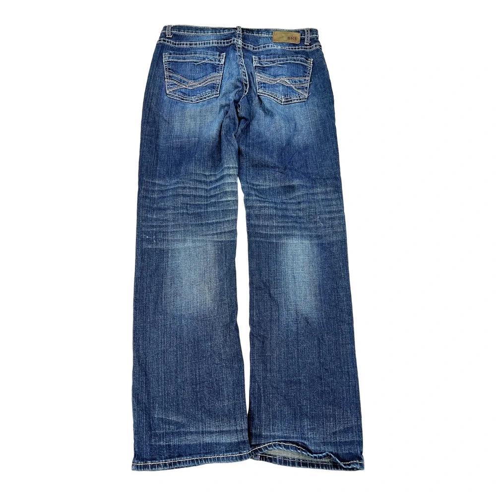 BKE Men’s Dark Wash Tyler Straight Leg Denim Jeans - 34R - Picture 2 of 4